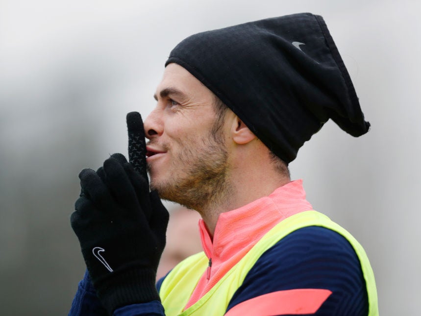 Gareth Bale in training