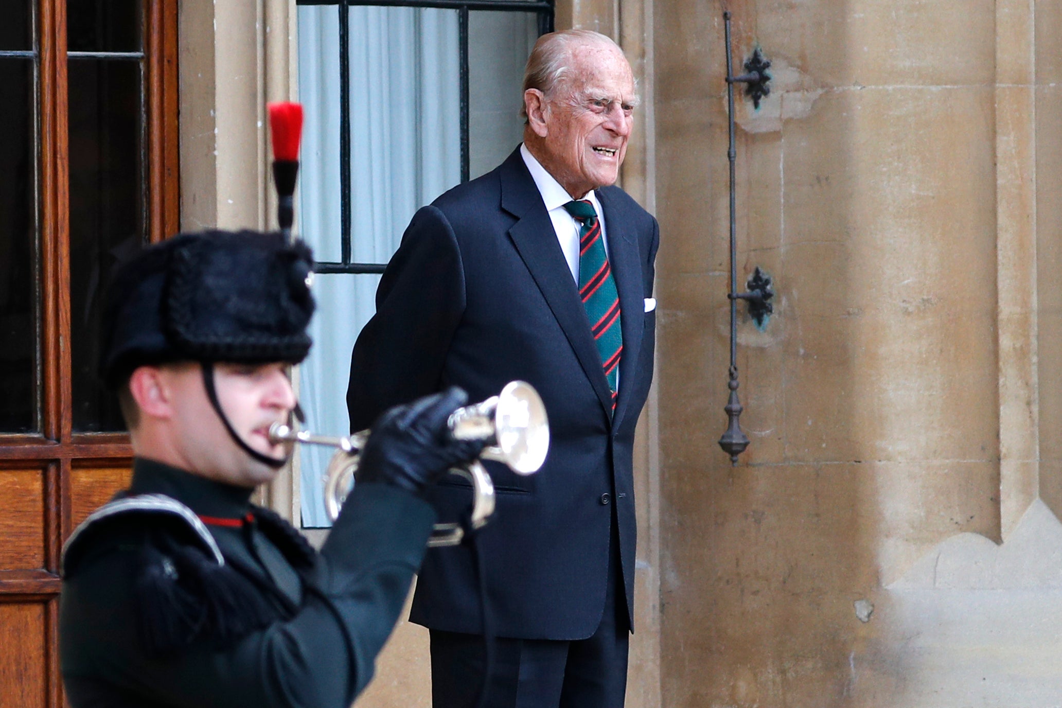 Prince Philip was first admitted to hospital last month with an infection