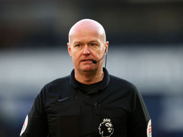 <p>Lee Mason came under scrutiny during West Brom’s win over Brighton</p>