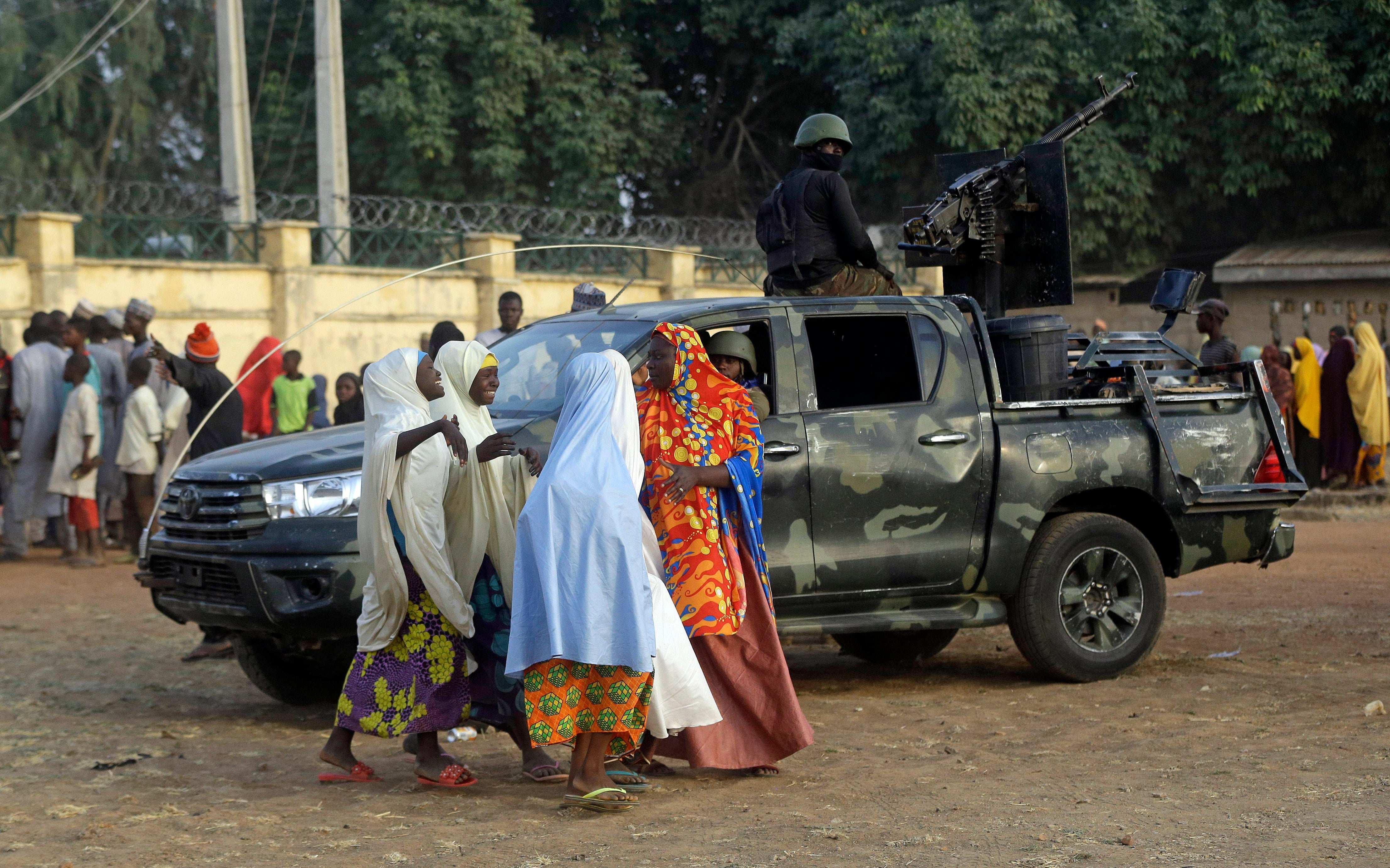 APTOPIX Nigeria Kidnapped School Girls Freed