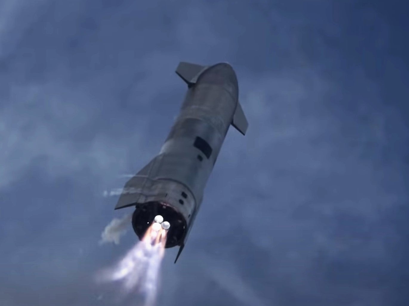 Starship SN10 launched to 10km before performed a complex flip manoeuvre and landing on 3 March, 2020, in Boca Chica, Texas