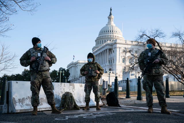 The National Guard has had a massive presence on Capitol Hill since a pro-Trump mob stormed the complex in January.