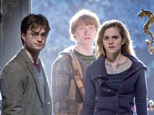 <p>Daniel Radcliffe, Rupert Grint and Emma Watson in Harry Potter and the Deathly Hallows Part 1</p>