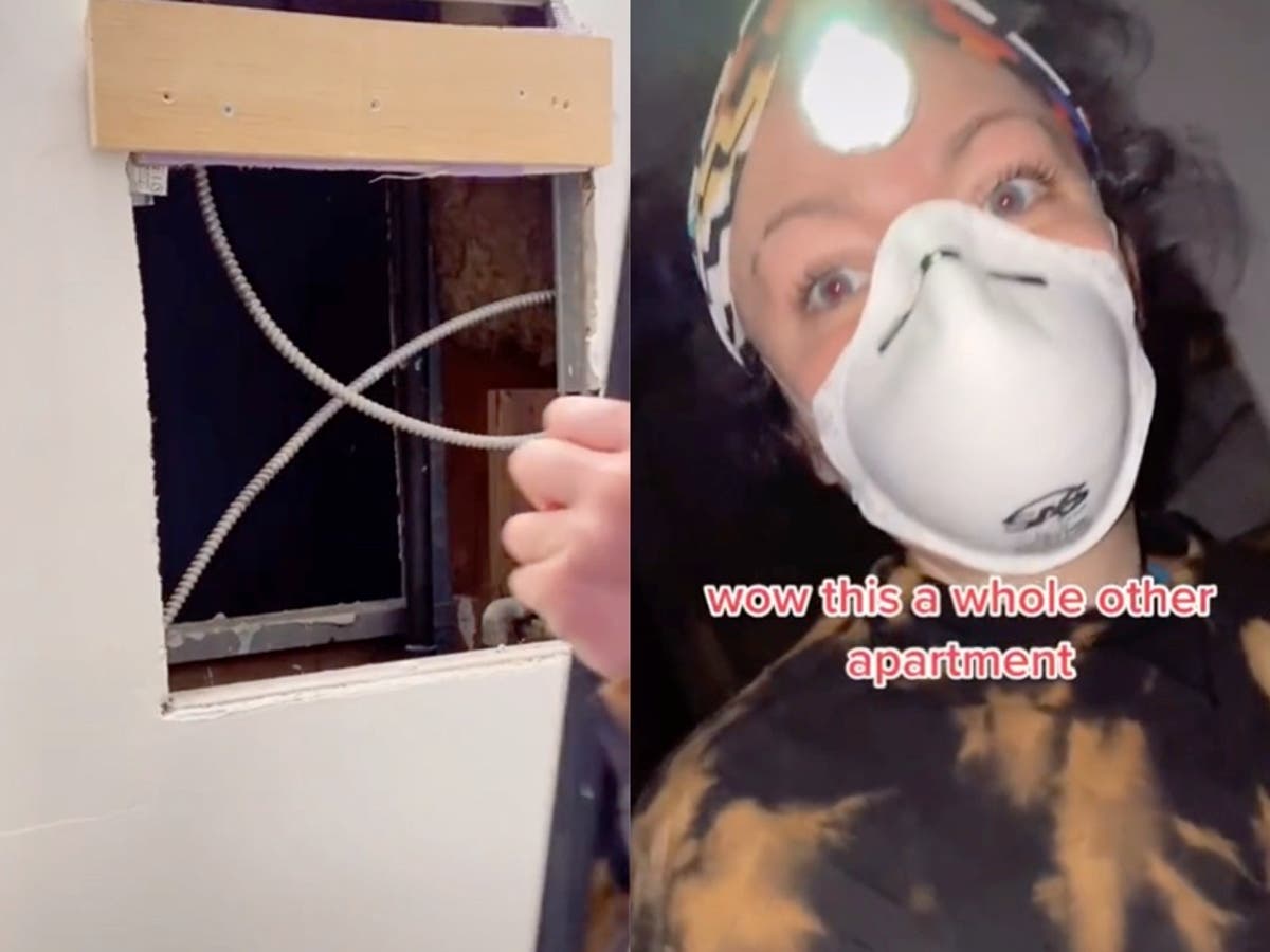 Woman finds an entire apartment behind the bathroom mirror in viral TikTok