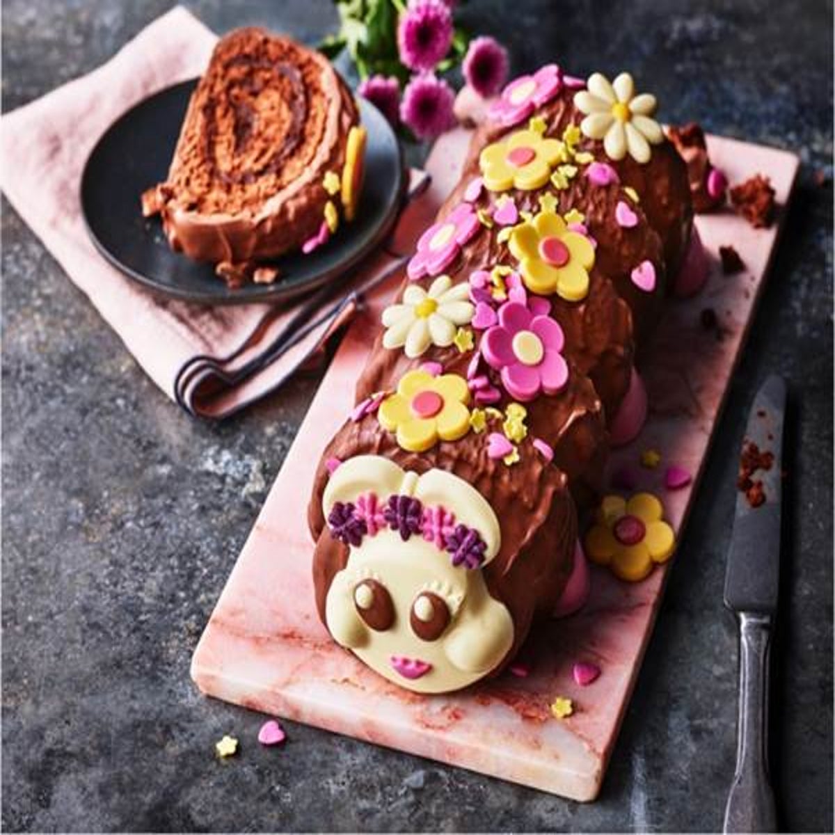 Mini Christmas Colin The Caterpillar Yule Logs Recipe