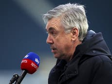 Everton must to ‘sacrifice to the end’ to achieve Champions League dream, says Carlo Ancelotti