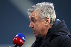 Everton must to ‘sacrifice to the end’ to achieve Champions League dream, says Carlo Ancelotti