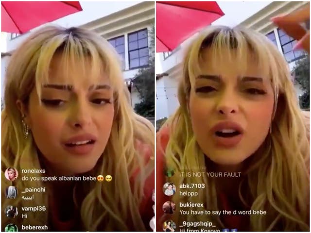Bebe Rexha calls out man who flashed her during Instagram Live