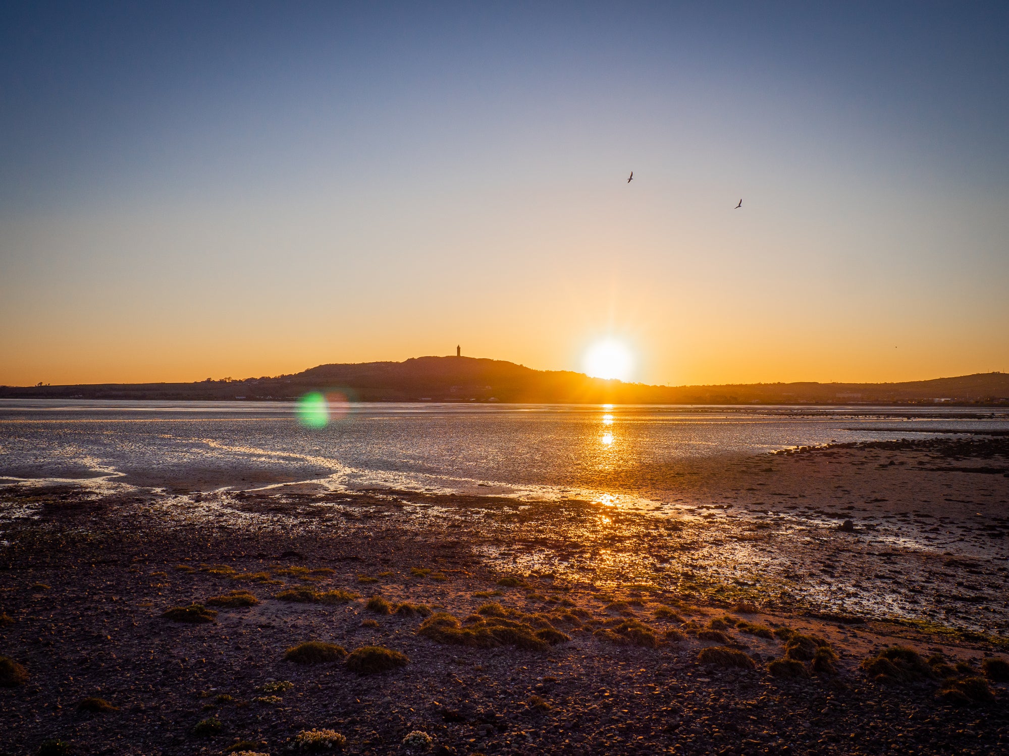 Sunset at Strangford Lough in Northern Ireland