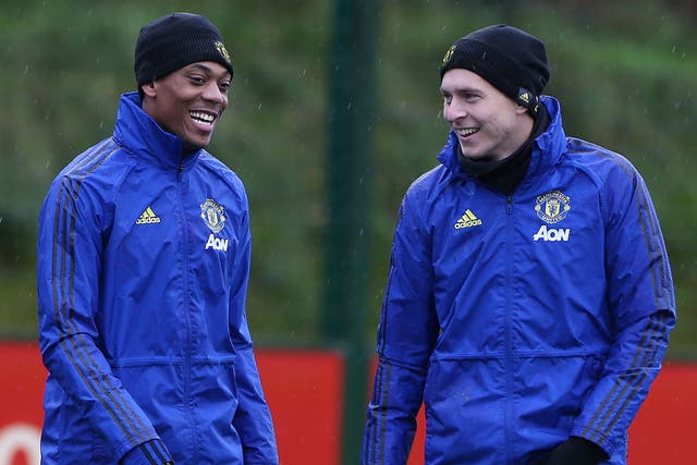 Anthony Martial and Victor Lindelof