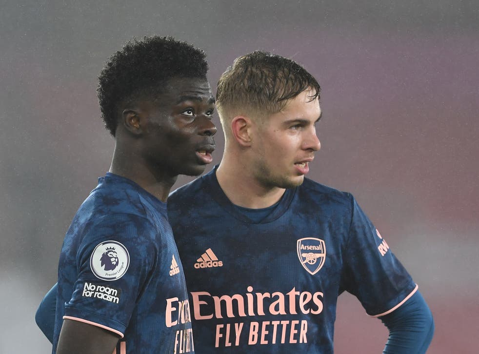 Arsenal's Emile Smith Rowe can enter England squad by following Bukayo  Saka's lead, says Mikel Arteta | The Independent