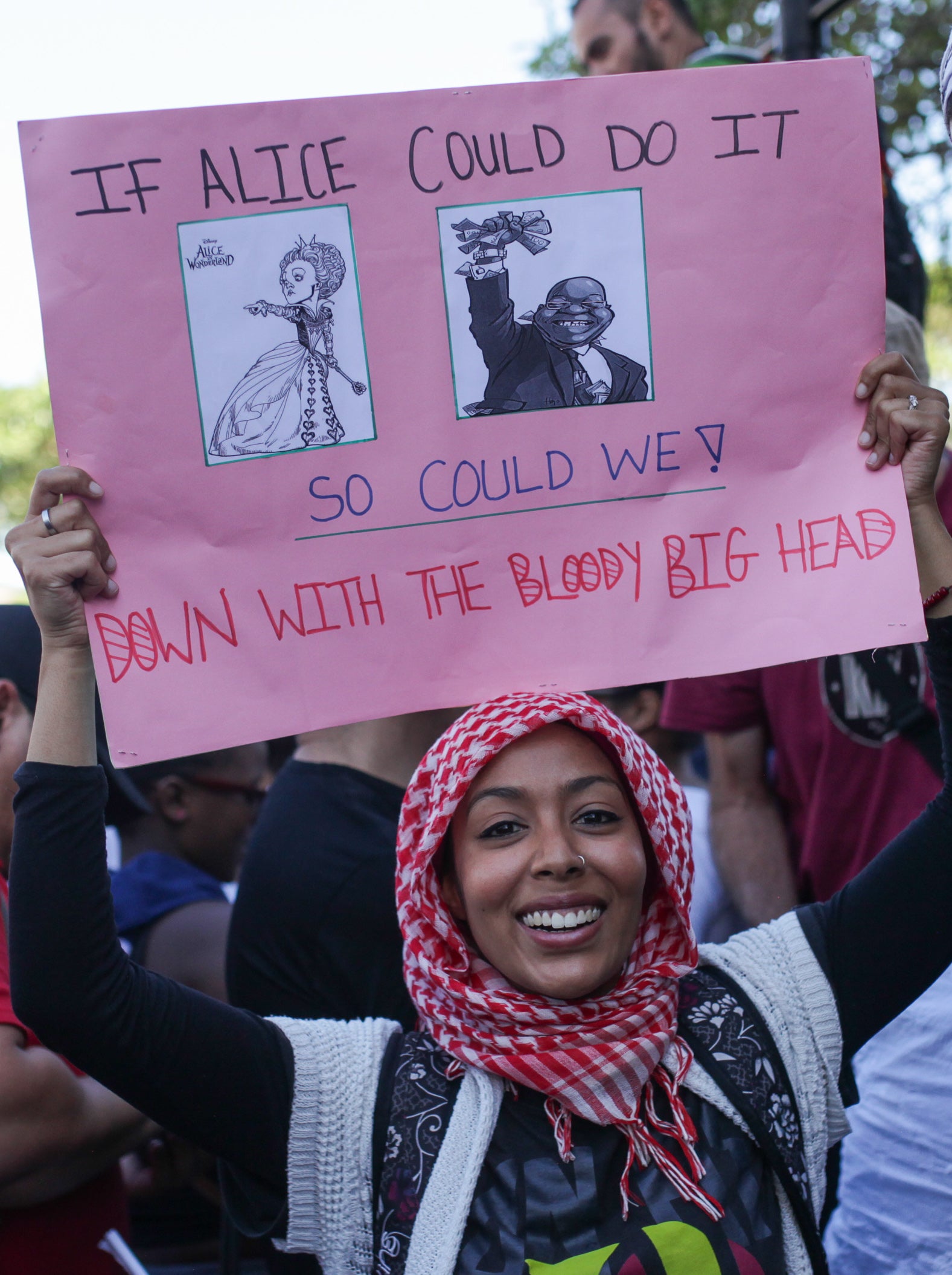 Photograph taken during a protest against Jacob Zuma, Cape Town, 7 April 2017