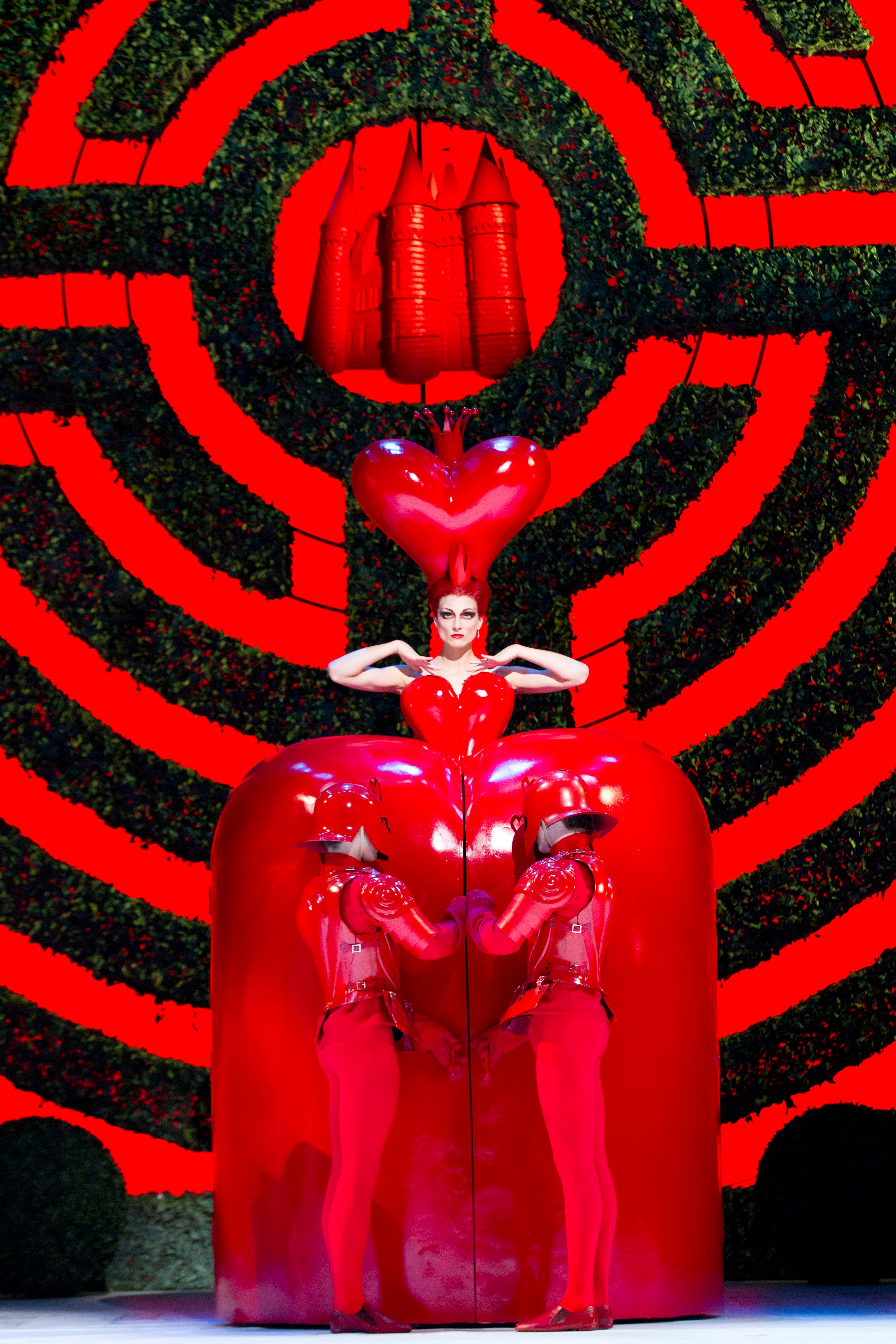 Zenaida Yanowsky as The Red Queen in Christopher Wheeldon’s ballet Alice’s Adventures in Wonderland at The Royal Ballet