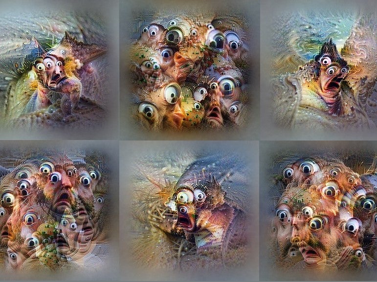 Images created by one of OpenAI’s neural networks processing shock