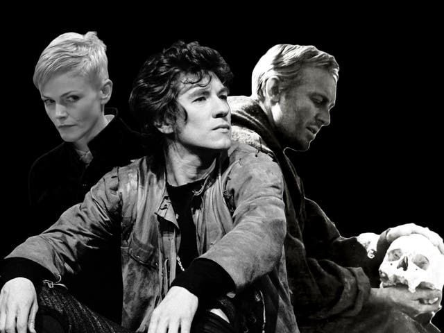 <p>Maxine Peake, Ian McKellen and Innokenty Smoktunovsky in various incarnations of Hamlet</p>