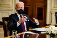 Biden news – live: $1.9 trillion Covid relief bill passes Senate as Trump demands RNC stops using his name