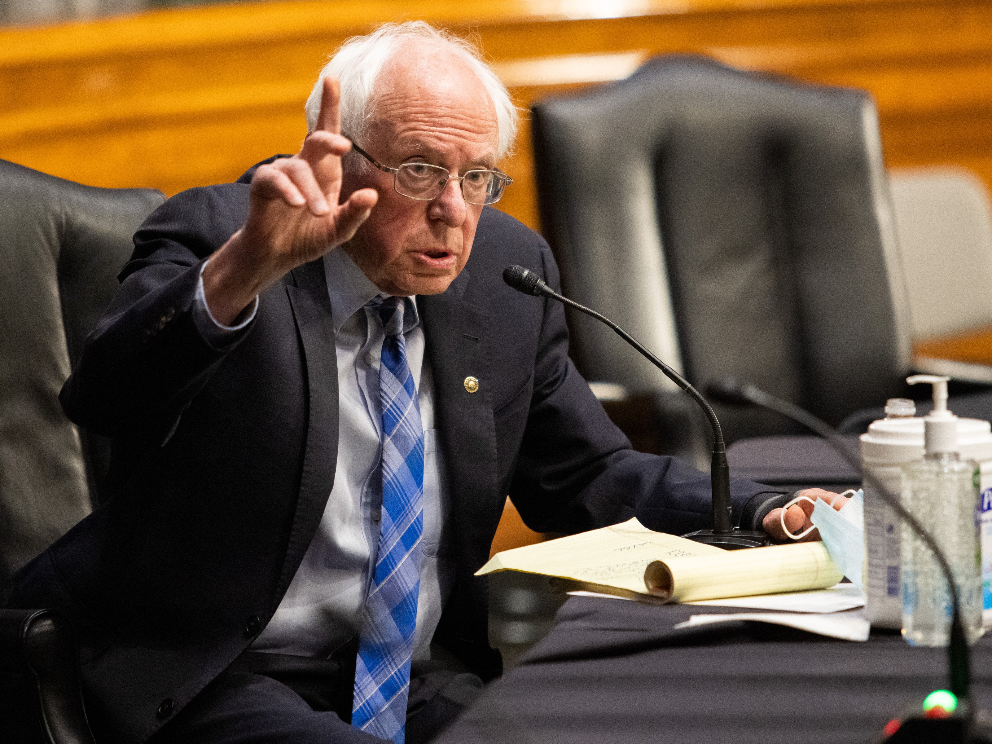 Bernie Sanders spoke out forcefully in defense of embattled California governor Gavin Newsom on Monday.