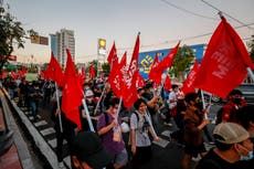 Pro-democracy protest in Thailand passes without violence