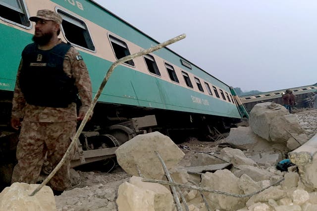 Pakistan Train Derailment