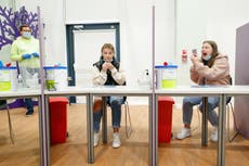 Covid news – live: Schools return and care homes visiting eased as first stage out of lockdown arrives