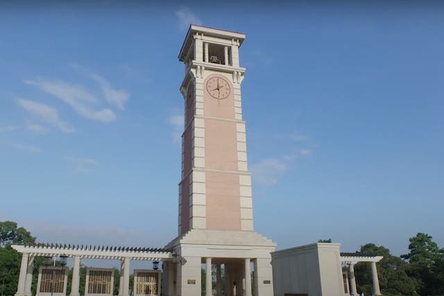 <p>Moulton Bell Tower at the University of South Alabama</p>