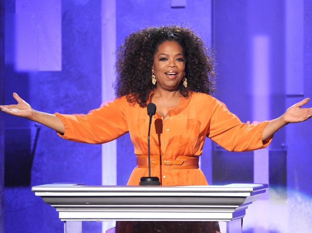 Oprah Winfrey speaks onstage during the 45th NAACP Image Awards in 2014