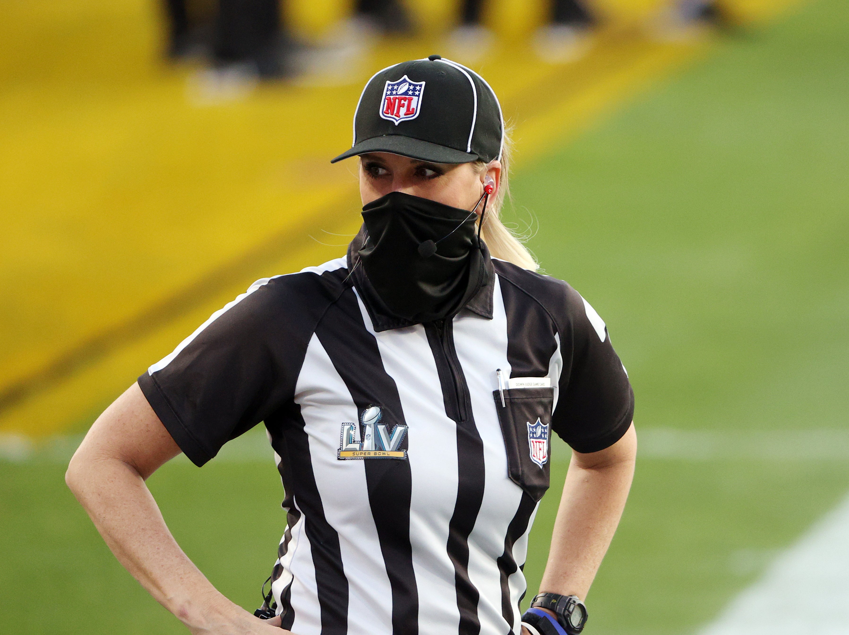 Sarah Thomas officiates at the Super Bowl