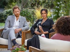 Meghan and Harry Oprah interview - live: Markle speaks out about race, suicidal thoughts and royal relations