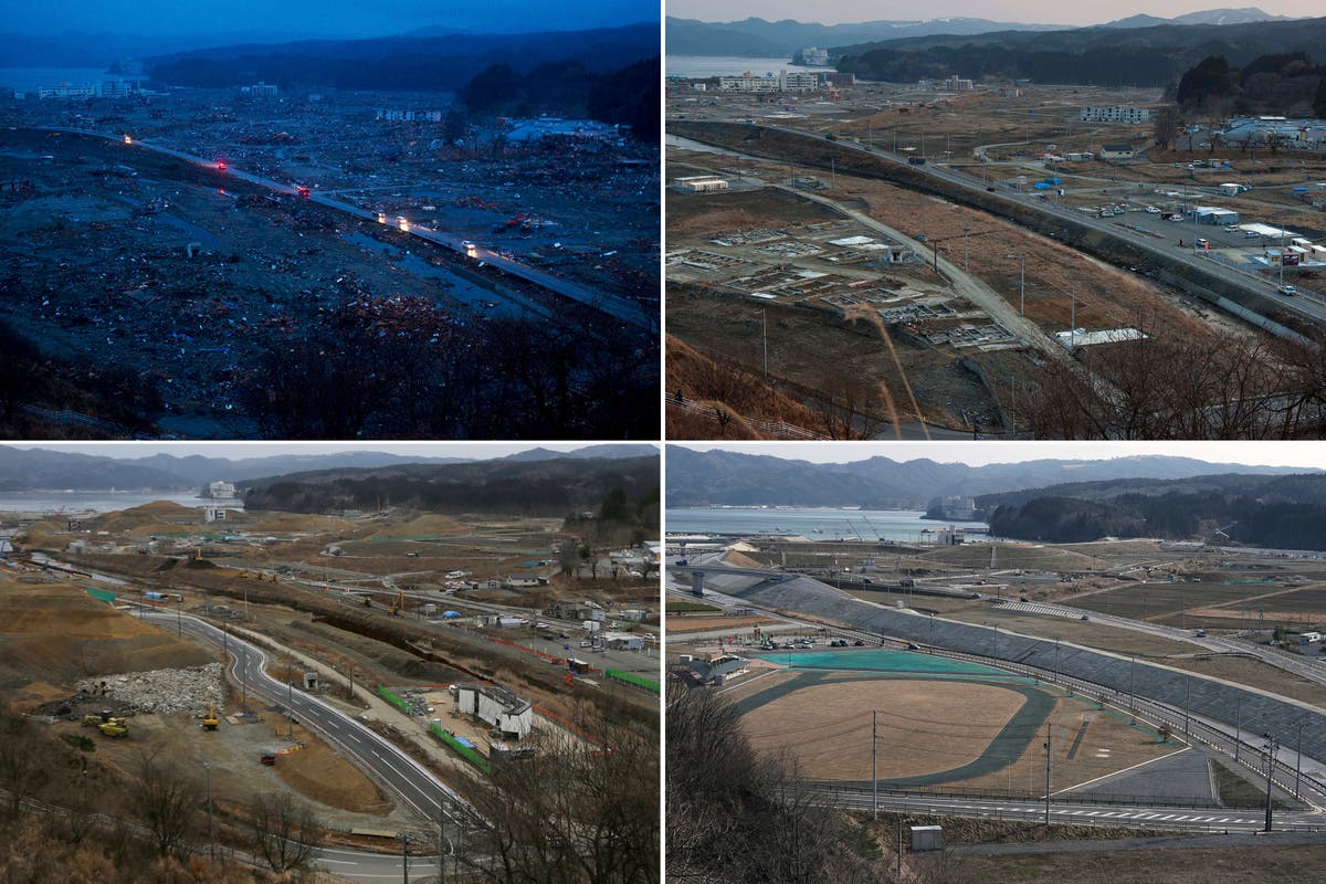 AP PHOTOS: Tsunami scars linger a decade later in Japan