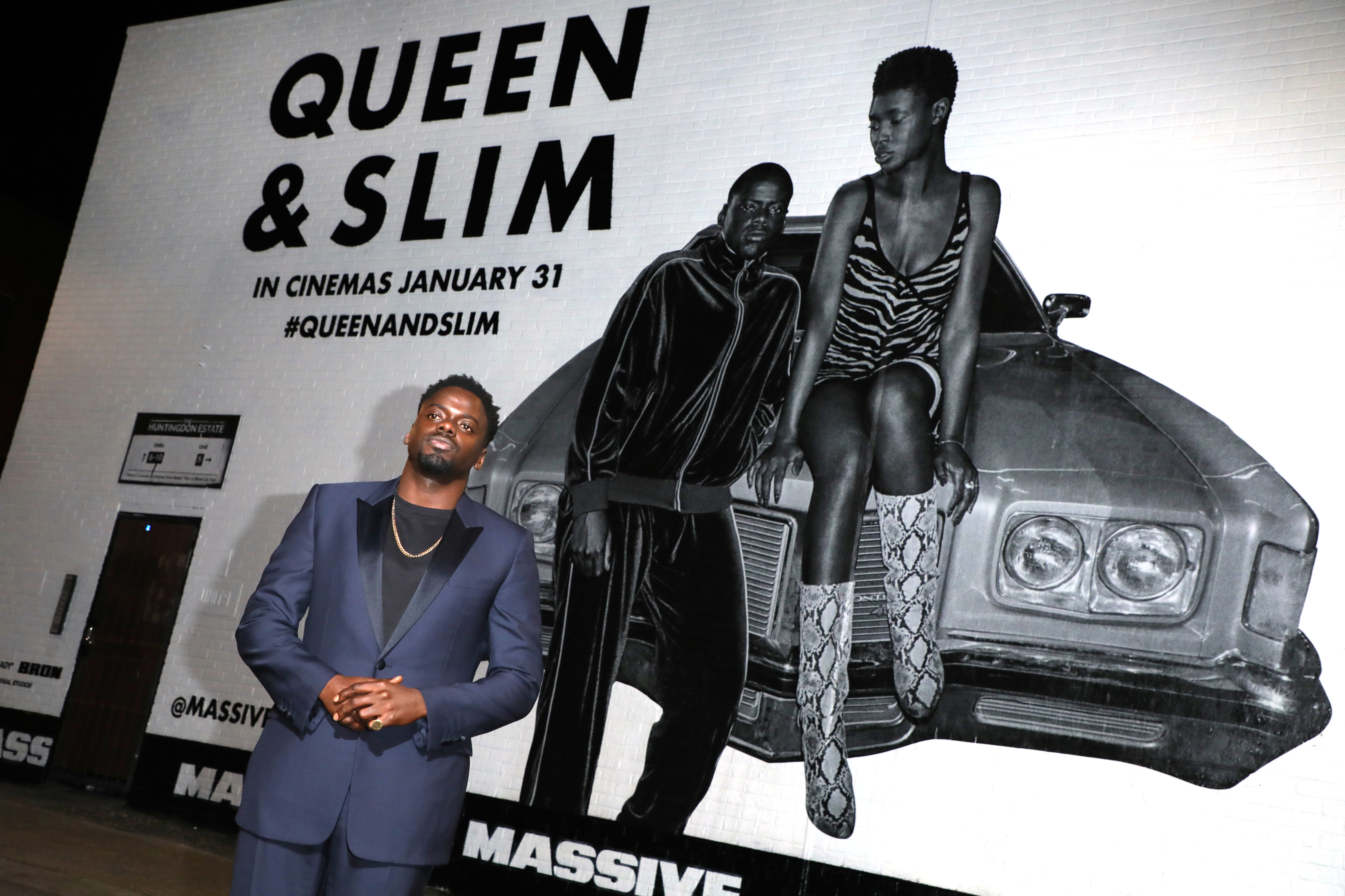 Kaluuya attends the ‘Queen & Slim’ UK Premiere at Rich Mix Cinema, London, in 2020