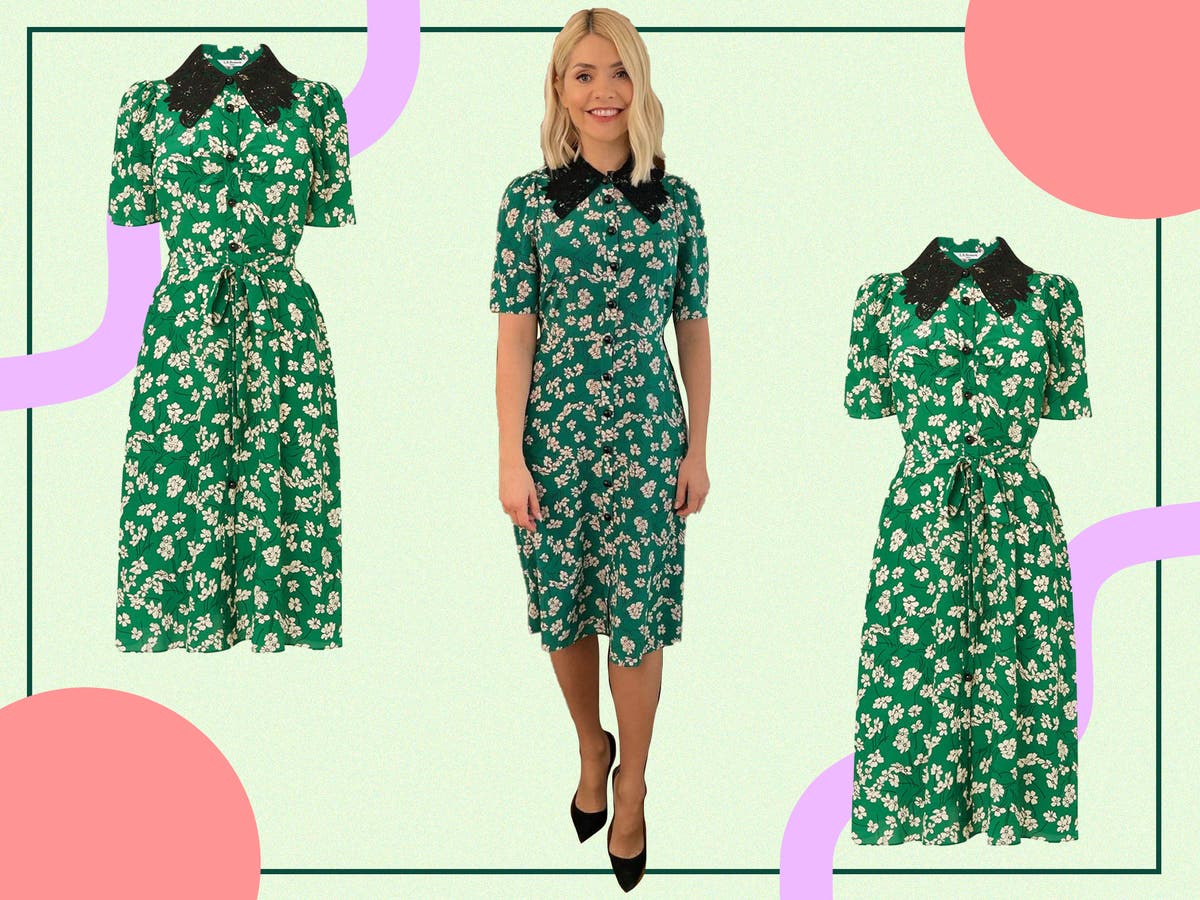 Holly Willoughby’s dress today: Where to buy her green This Morning outfit