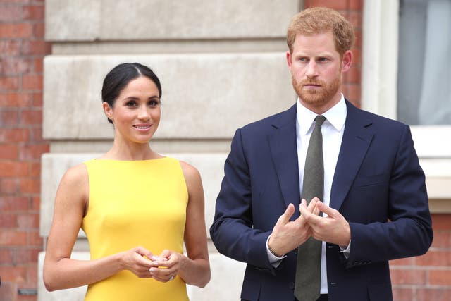<p>Harry and Meghan in 2018.</p>