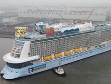 Hundreds of workers stuck on new cruise ship after six people test positive for Covid