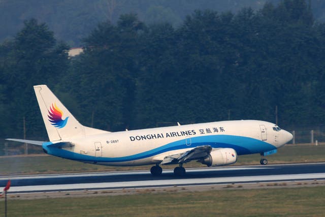 The incident took place on a Donghai Airlines aircraft