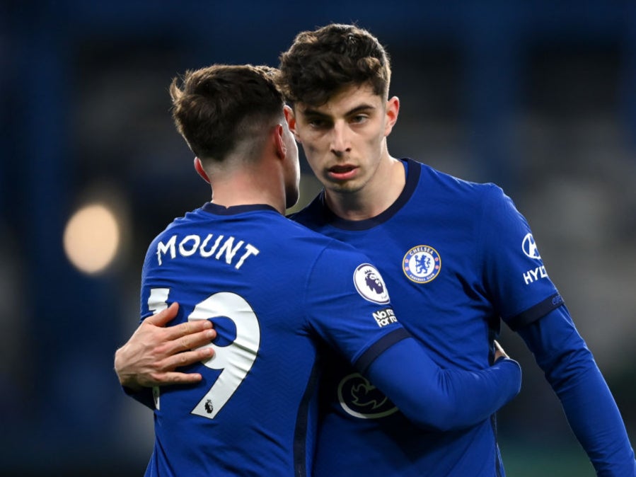 Kai Havertz in action against Everton