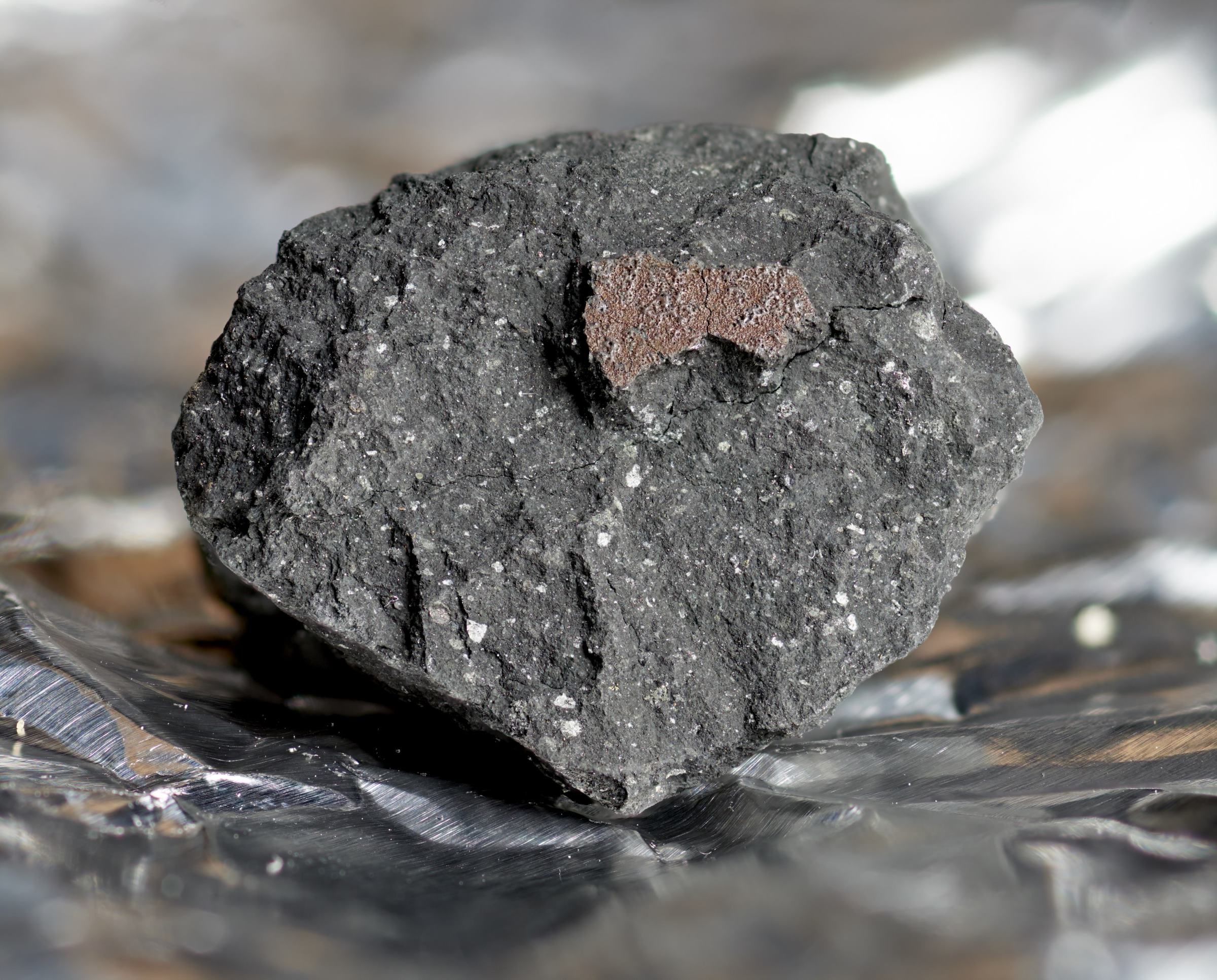 A piece of rare meteorite