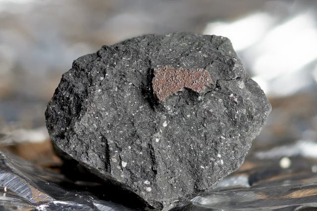 A piece of rare meteorite