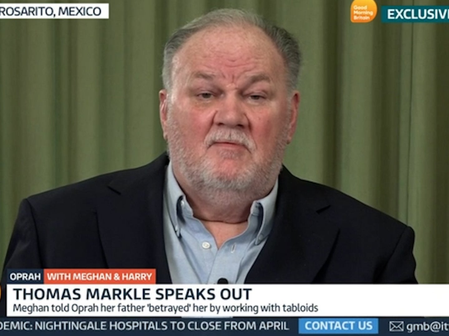 Thomas Markle has begged Harry and Meghan to let him finally meet his grandchildren.