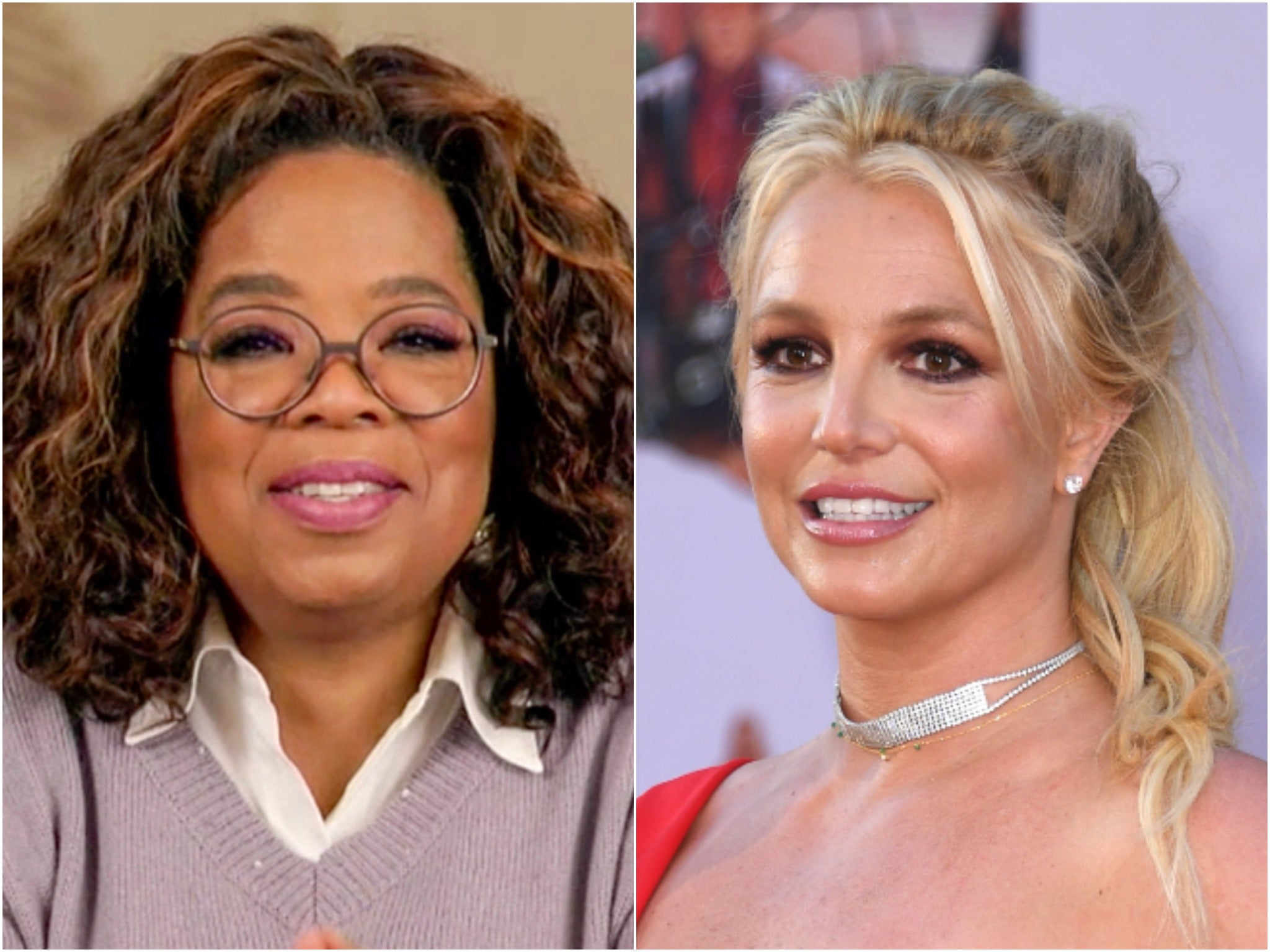 Oprah Winfrey and Britney Spears
