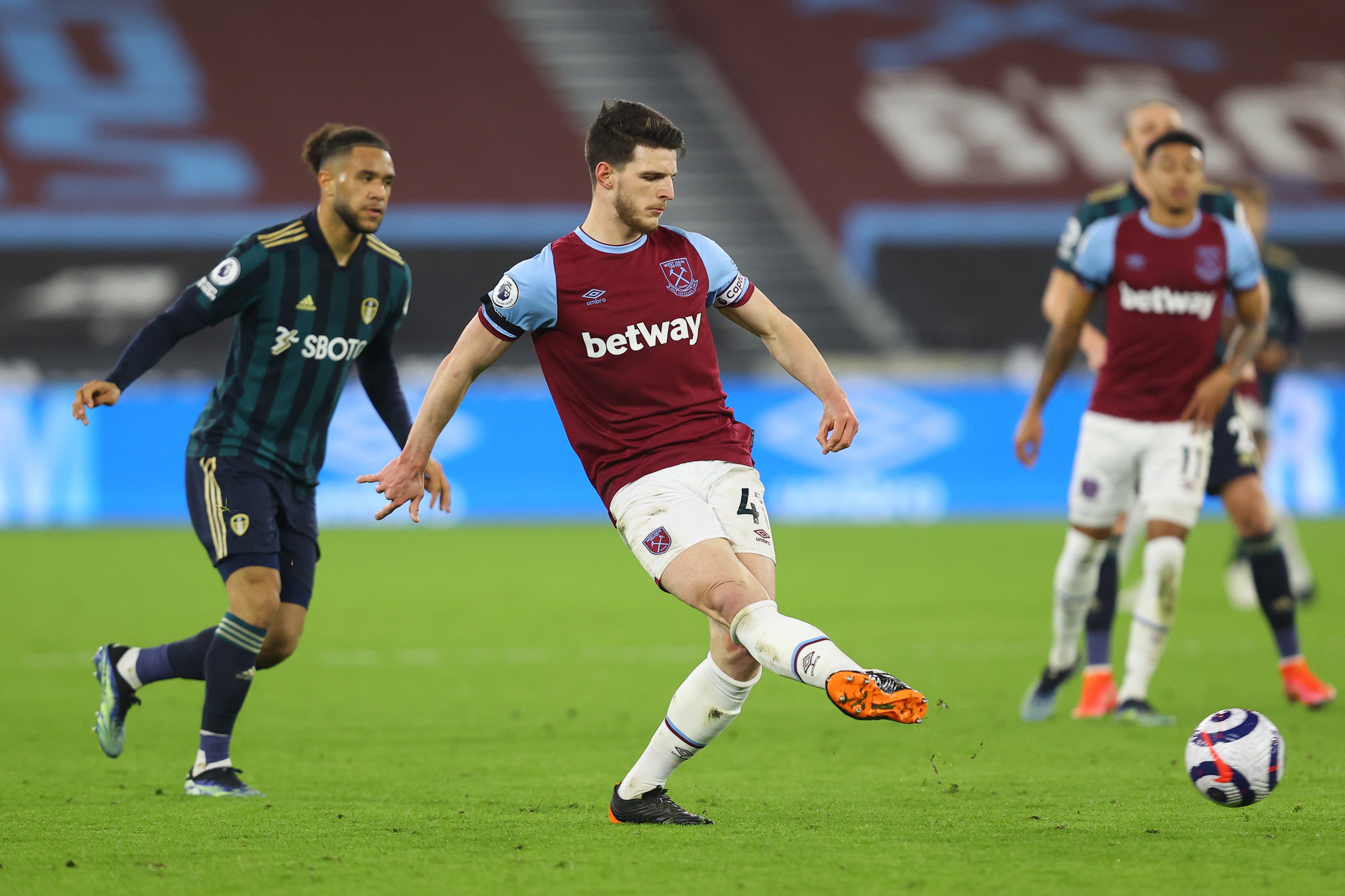 Declan Rice has hailed the atmosphere currently at West Ham