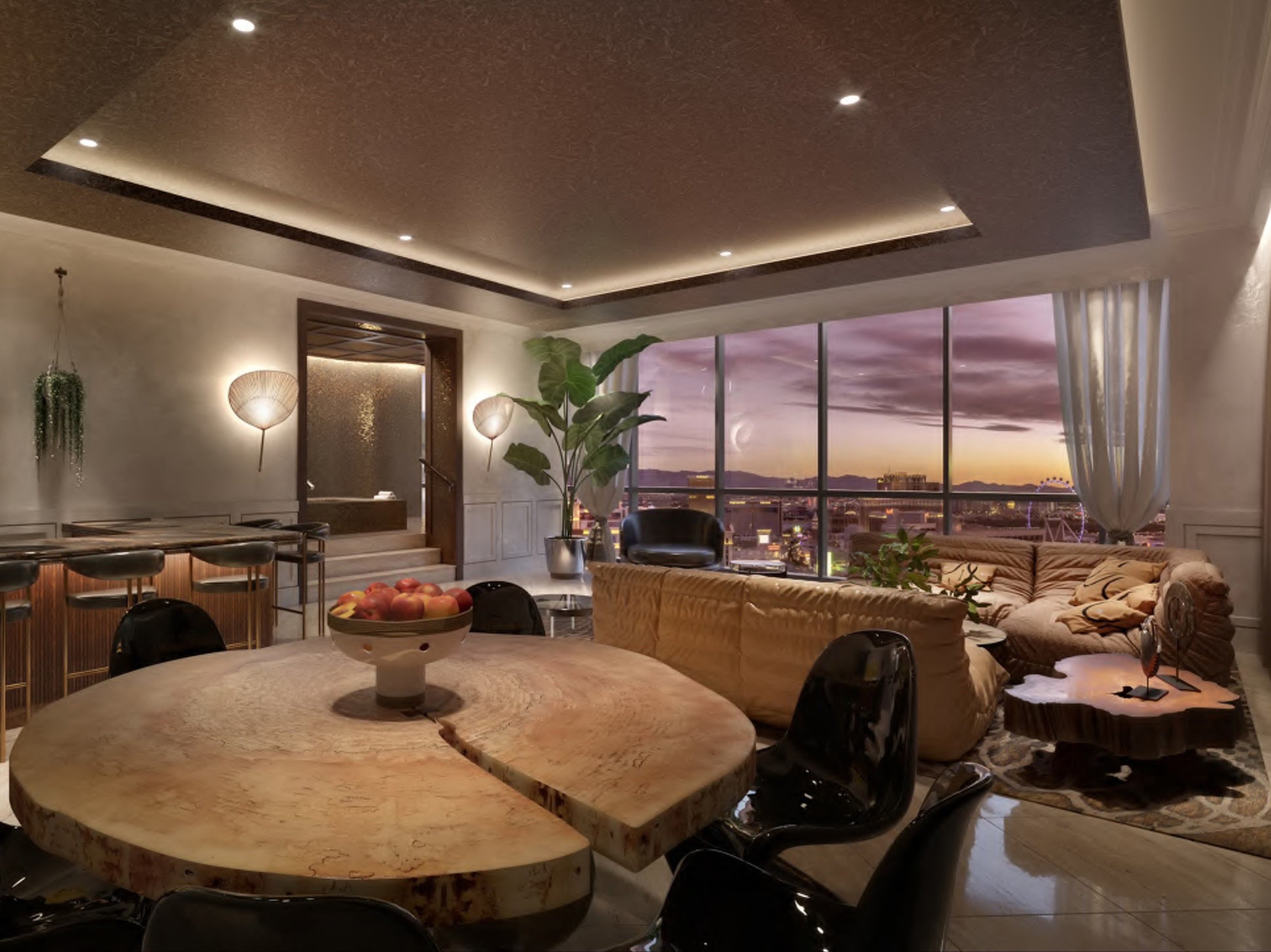 Owner’s suite: “Richard’s Flat” at Virgin’s new Las Vegas hotel