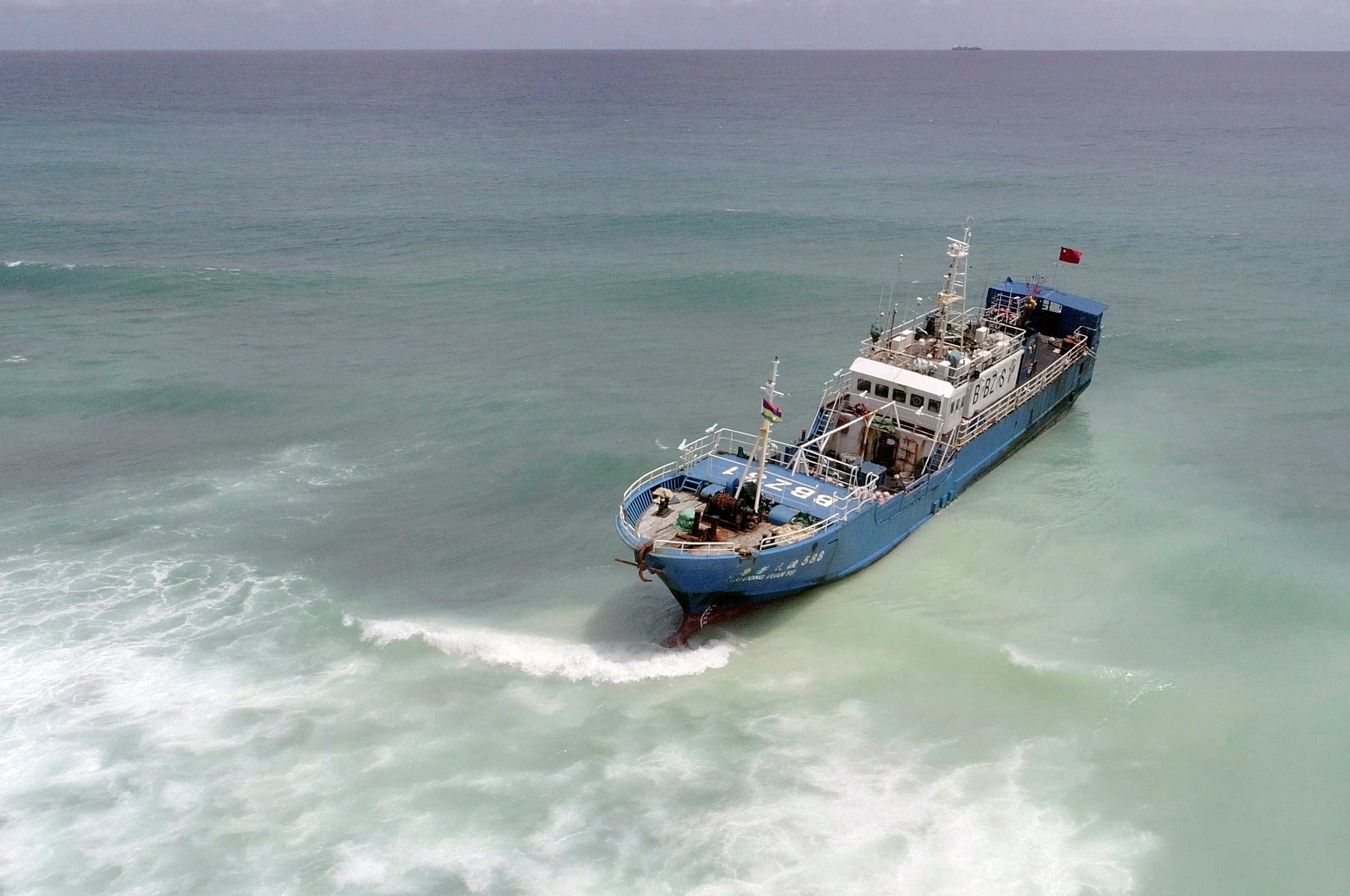 Mauritius Chinese Ship Stranded