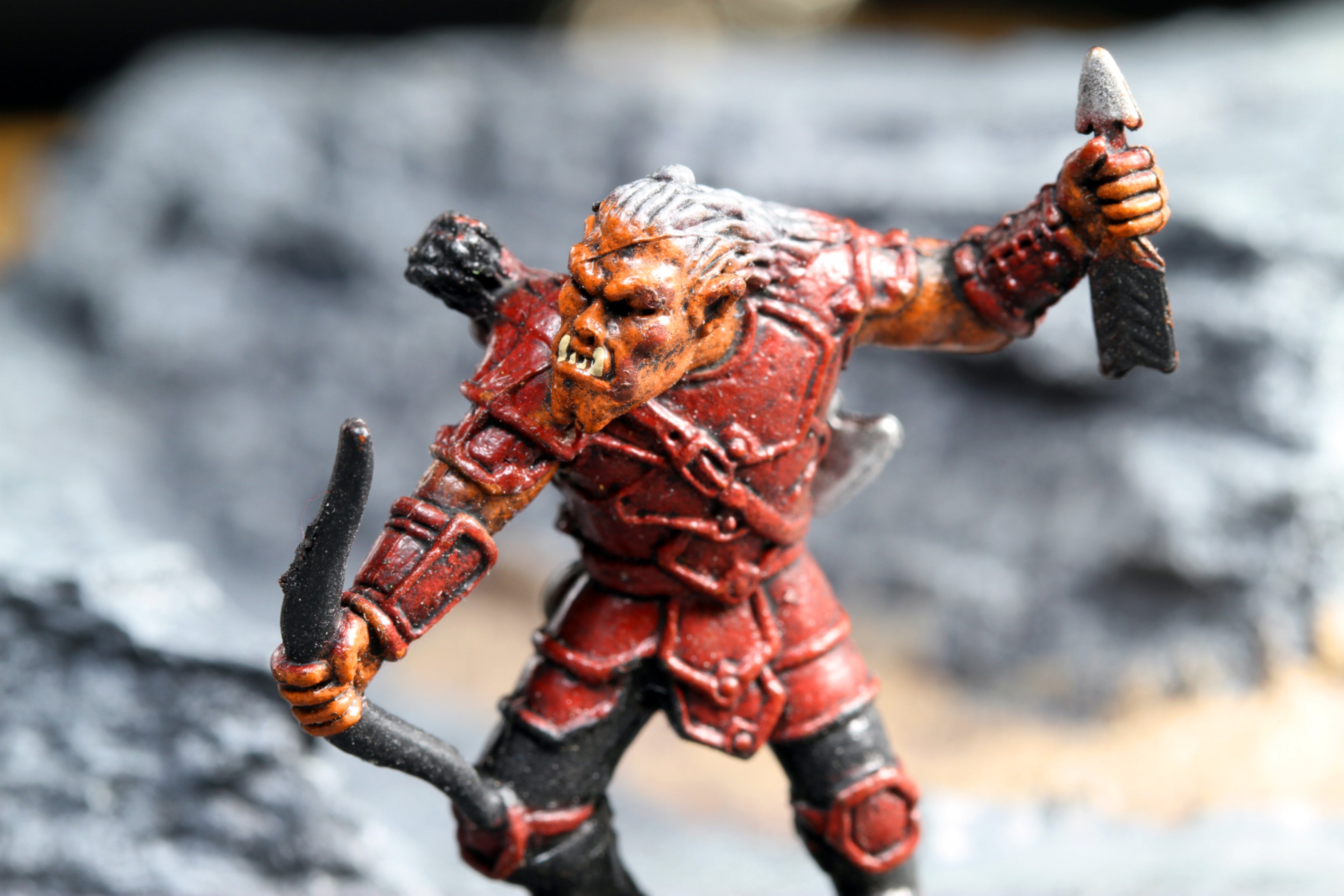 Only a game: Model of a hobgoblin archer from Wizards of the Coast