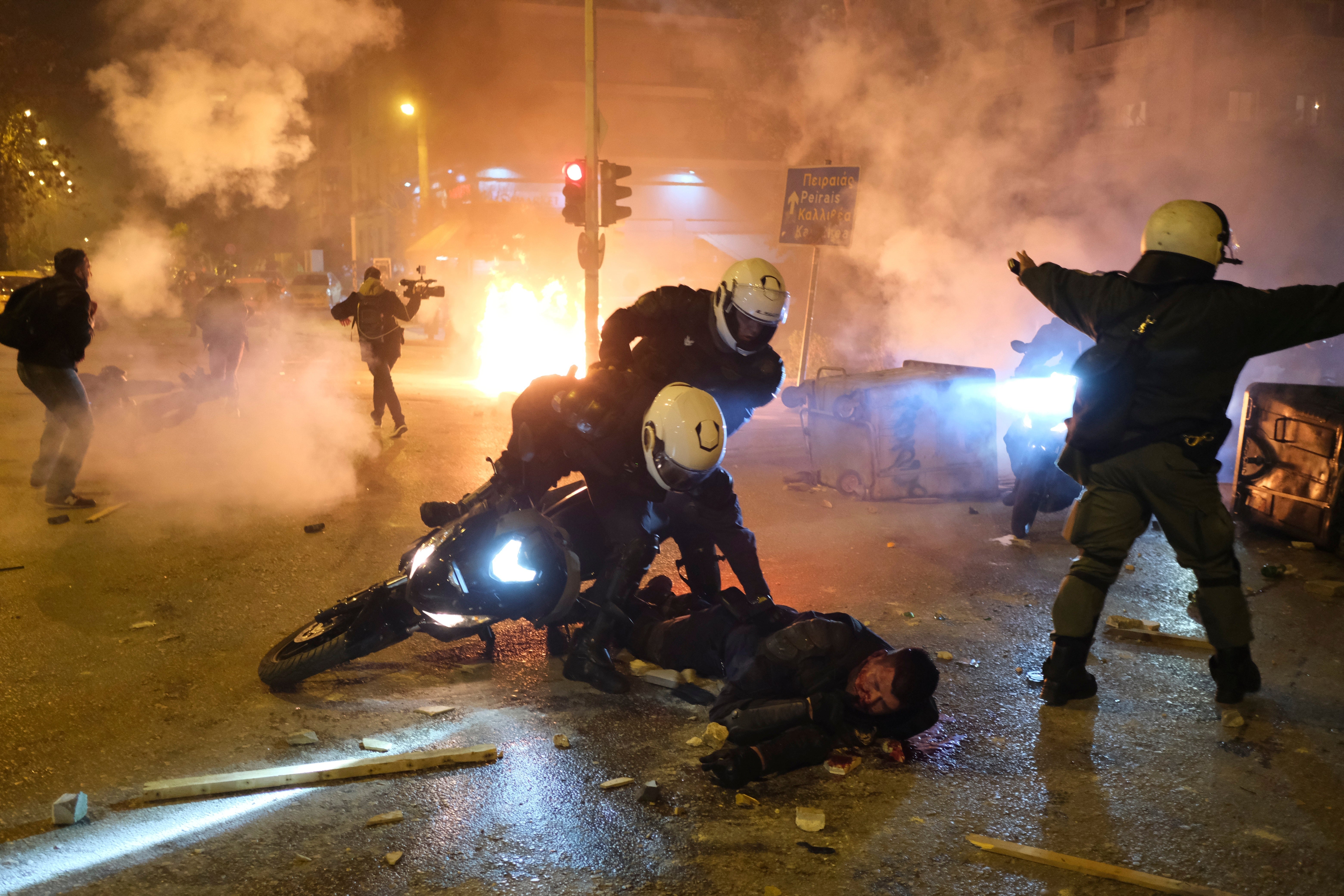 Greece Police Violence Protest