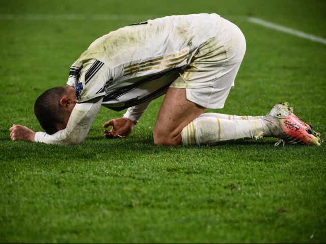 <p>Ronaldo’s Juventus exited the Champions League at the last-16 stage for the second year in a row</p>