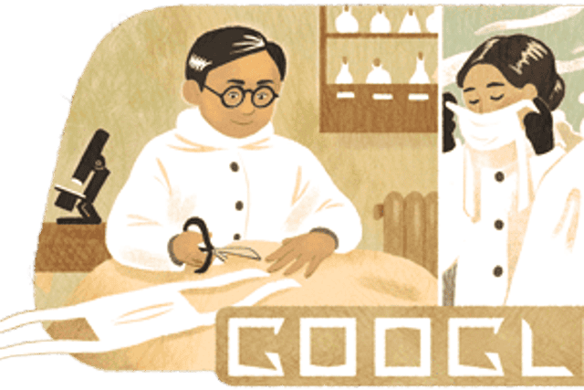 <p>Google rinde un homenaje al epidemiólogo chino-malasio Dr. Wu Lien-teh, con un garabato o “doodle”.</p>