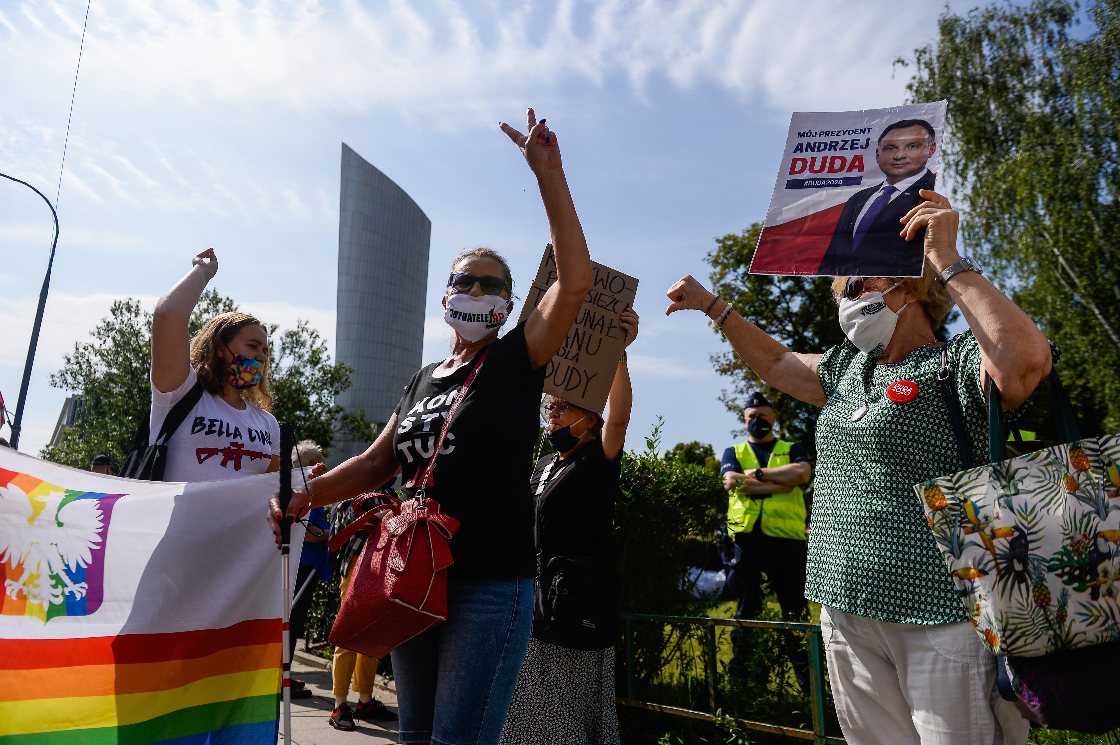 Growing hostility towards the LGBT+ community in Poland has driven a wave of protests from both sides, including in Warsaw last August
