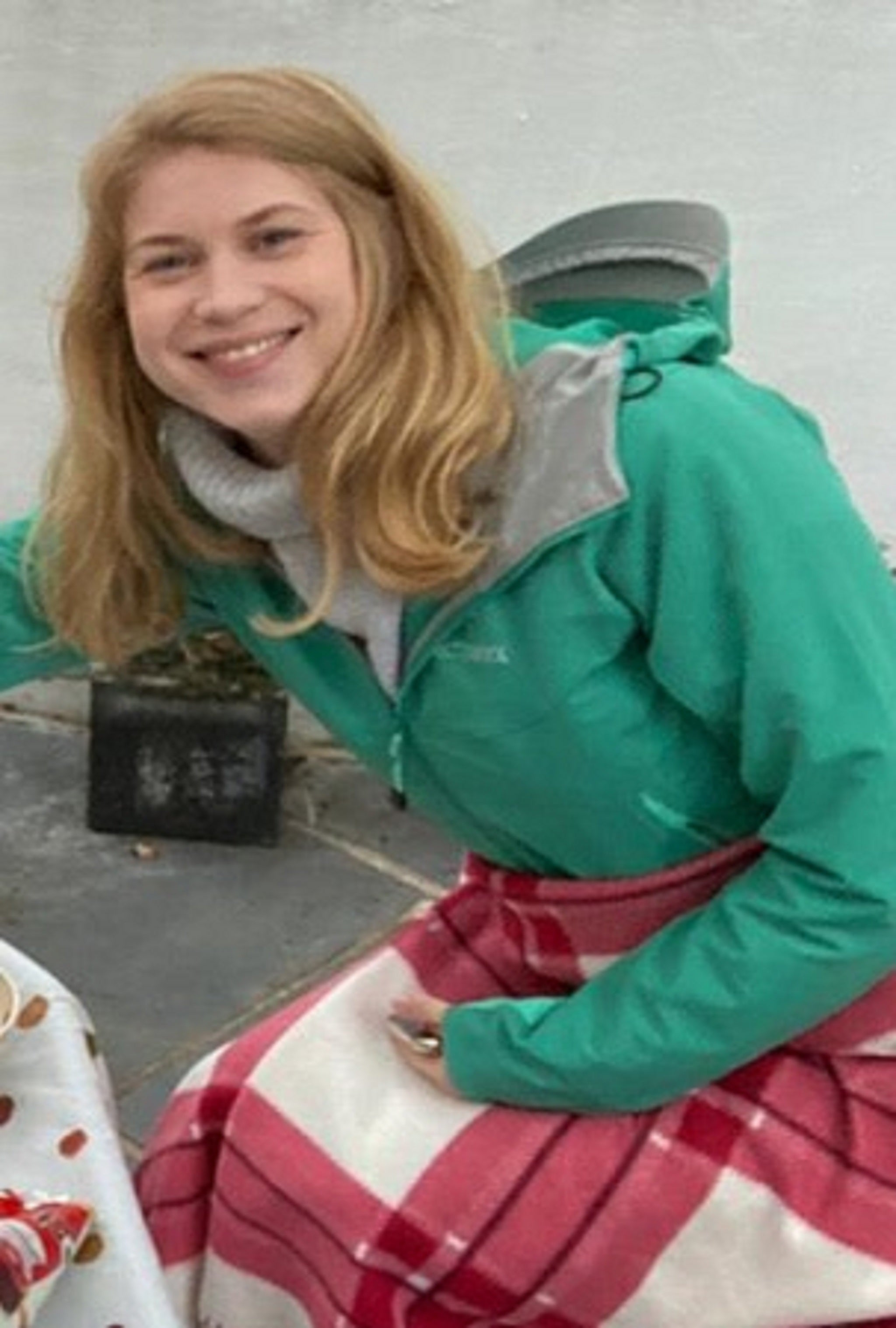 Sarah Everard was wearing the same green coat as in this picture on the night she went missing while walking home to Brixton from Clapham