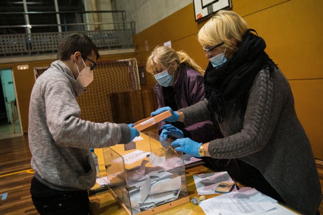 <p>Barcelona’s Catalonia held regional elections last month against a backdrop of the Covid pandemic</p>