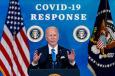 Biden news – live: Congress passes massive $1.9trn Covid relief bill as Trump tries to take credit for vaccine